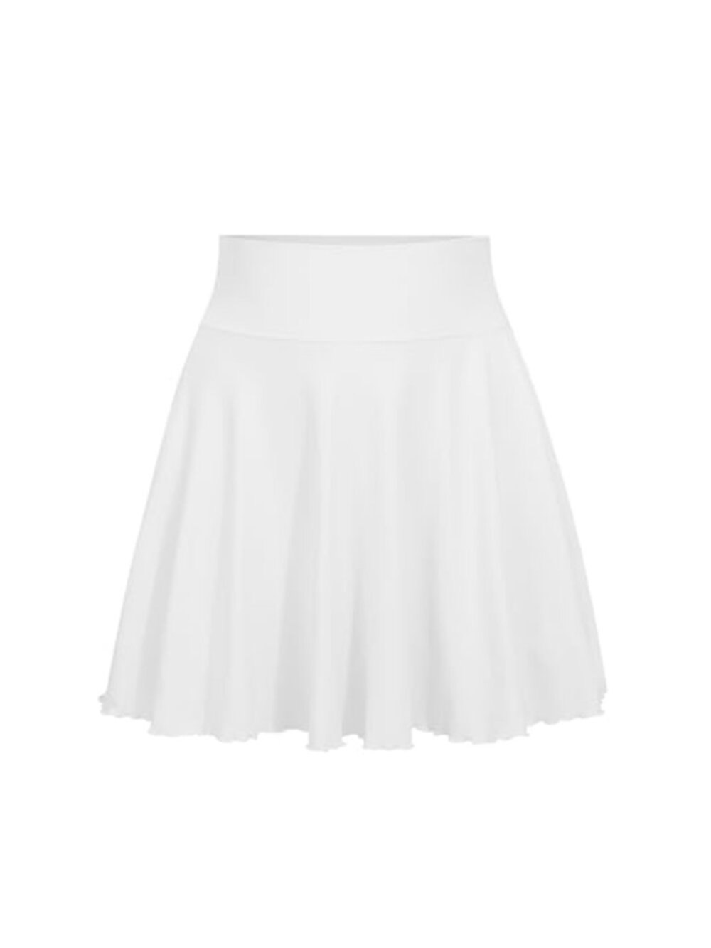 Pleated Tennis Skort with Pocket Shorts Stretchy Nylon Spandex Mini Skirt